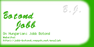 botond jobb business card